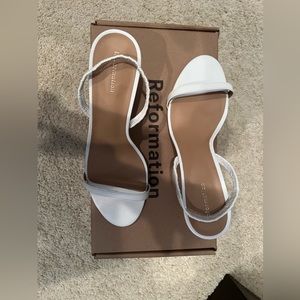 Reformation Glenda Strappy Heeled Sandals Size 6